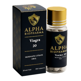Viagra van Alpha BioPharma voorzijde rechts