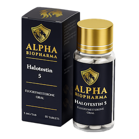 Halotestin van Alpha BioPharma voorzijde links