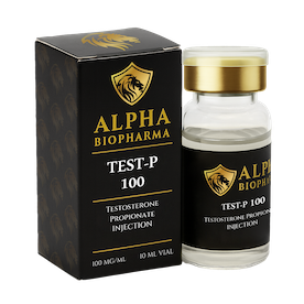 Testosterone Propionate van Alpha BioPharma voorzijde rechts