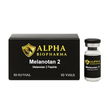 Melanotan kit 10 vials of 10 mg Alpha BioPharma front view