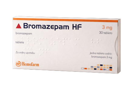 Doosje Bromazepam 3 mg van Hemofarm