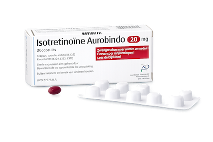 Isotretinoïne 20 mg voorkant