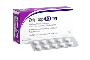 Zolpidem 10 mg Aurobindo voorkant