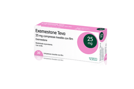 Exemestane 25 mg Teva voorkant